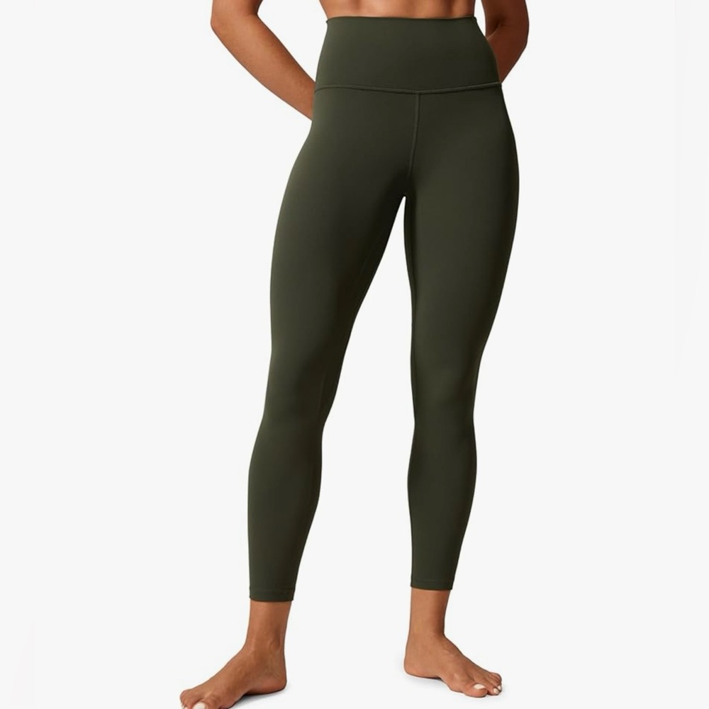 CRZ YOGA Women’s Olive Butterlift High Waisted 7/8 Workout Leggings, NWOT, XL